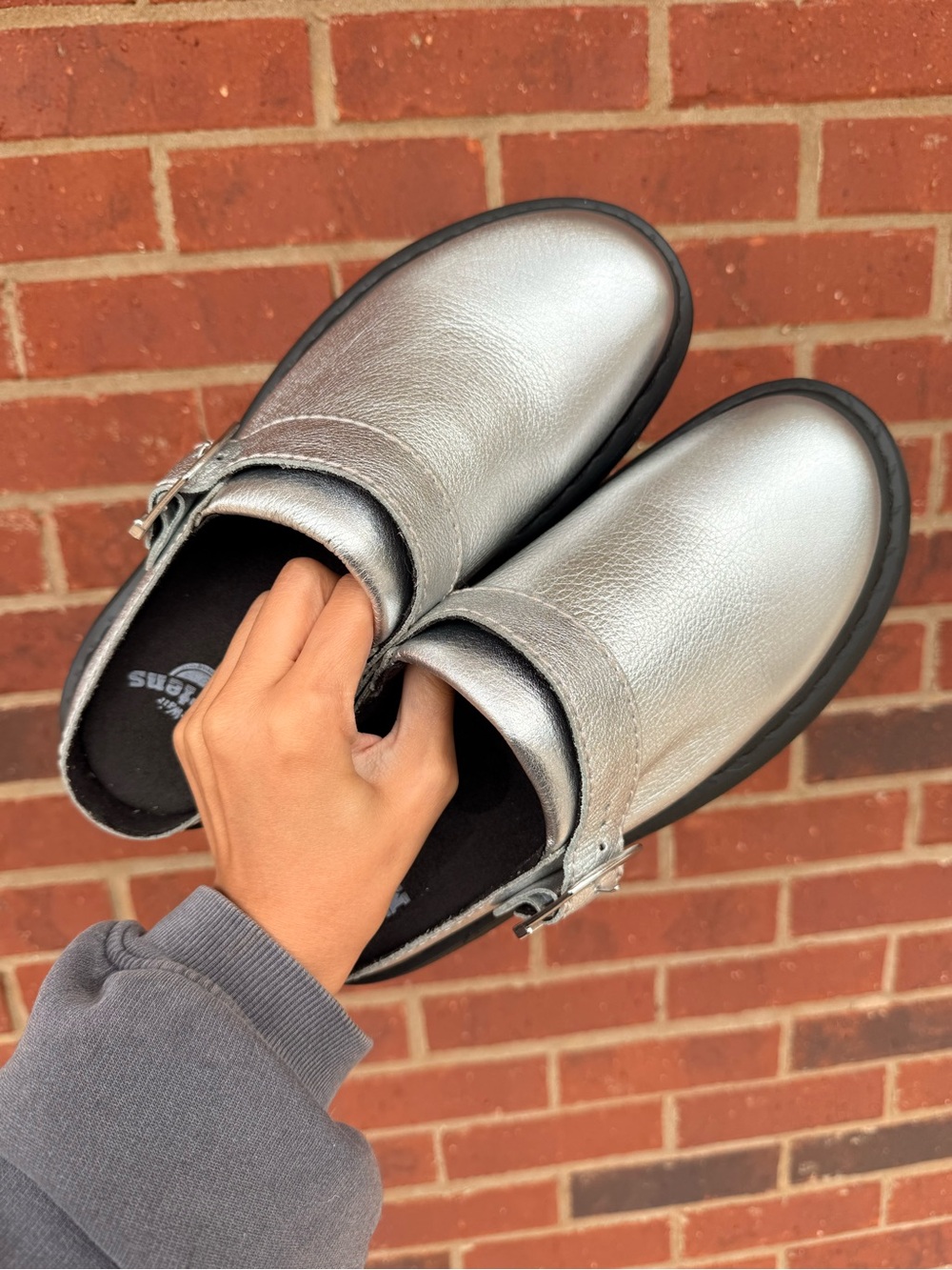 NEW Dr. Martens Laketen Slingback Mule | Metallic Tumble - Picture 11 of 12
